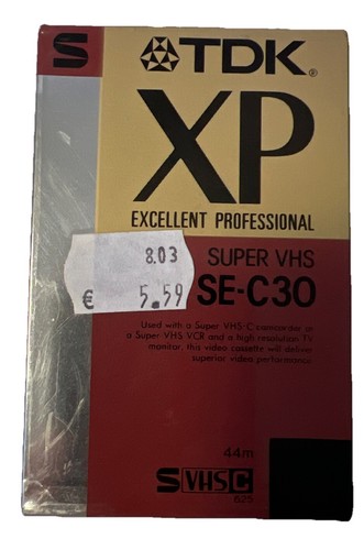 Tdk c30 vhs - tdk,
